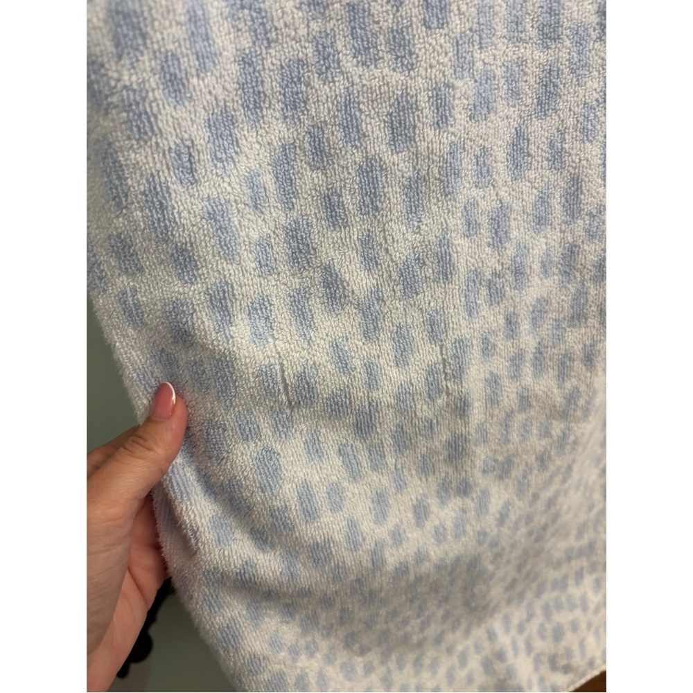 Weezie Short Plush Robe - M Blue Millie - Picture 8 of 11